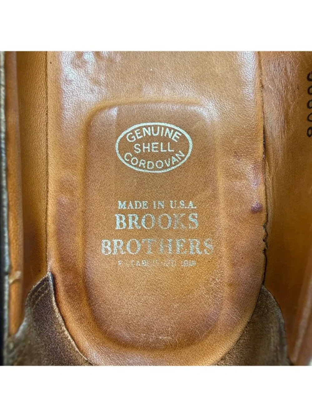 Brooks Brothers Shoe 10.5 Alden Shell Cordovan Penny Loafers Made In USA Vintage
